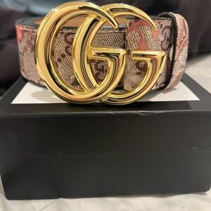 GG Supreme floral belt